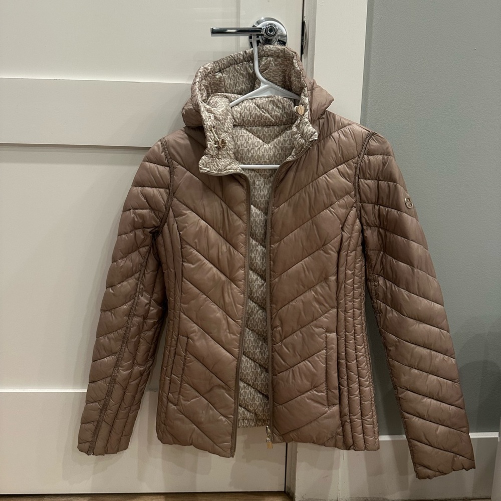 Michael Kors Quilted Reversible Puffer Jacket